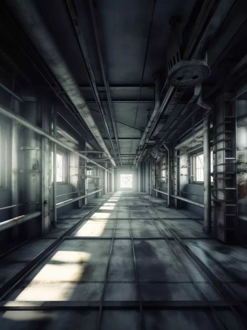 Abandoned Station 5X7 Ultracloth ( 60 X 84 Inch ) Backdrop