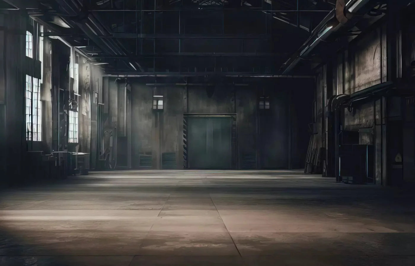 Abandoned Warehouse 12X8 Ultracloth ( 144 X 96 Inch ) Backdrop