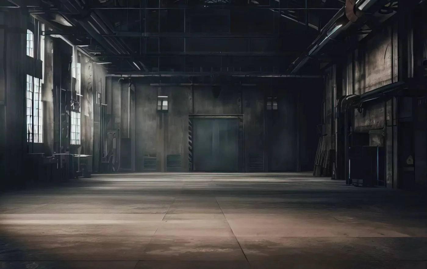 Abandoned Warehouse 16X10 Ultracloth ( 192 X 120 Inch ) Backdrop