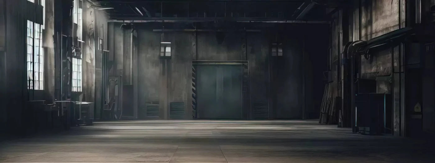 Abandoned Warehouse 20X8 Ultracloth ( 240 X 96 Inch ) Backdrop