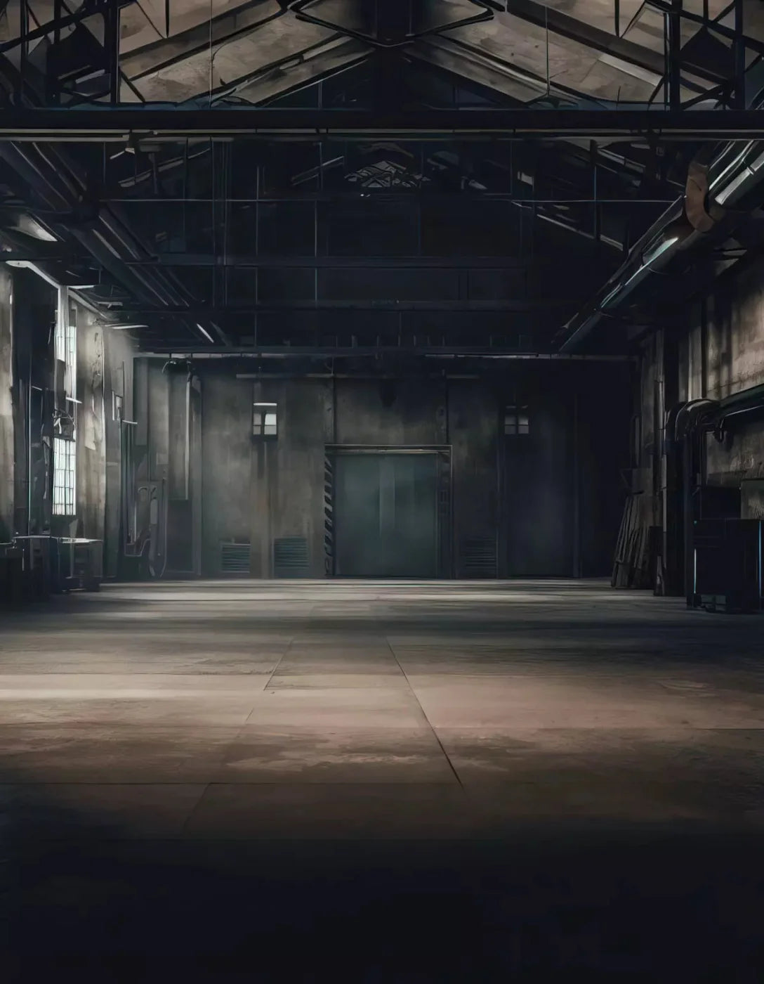 Abandoned Warehouse 6X8 Fleece ( 72 X 96 Inch ) Backdrop