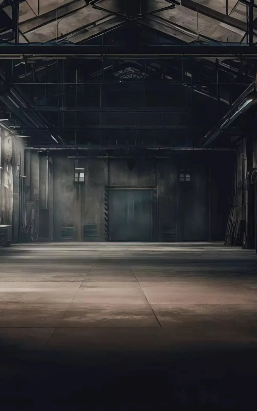 Abandoned Warehouse 9X14 Ultracloth ( 108 X 168 Inch ) Backdrop