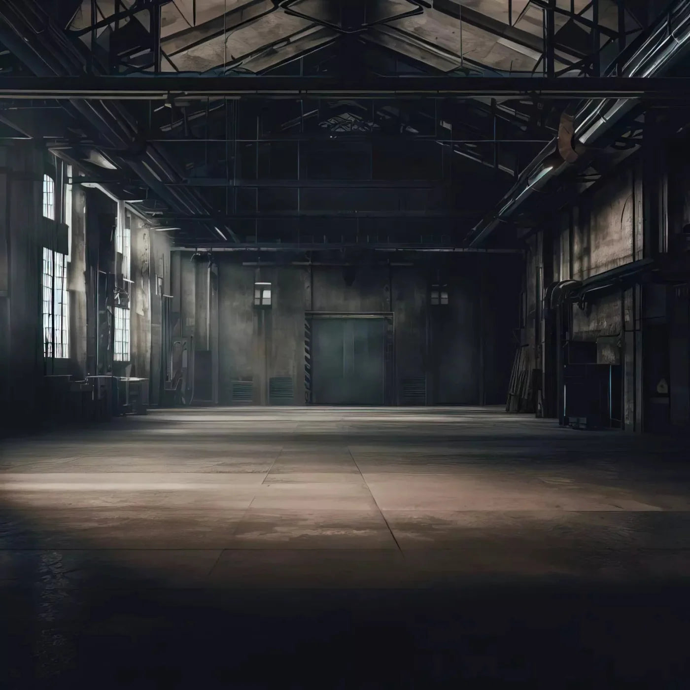 Abandoned Warehouse 5X5 Rubbermat Floor ( 60 X Inch ) Backdrop