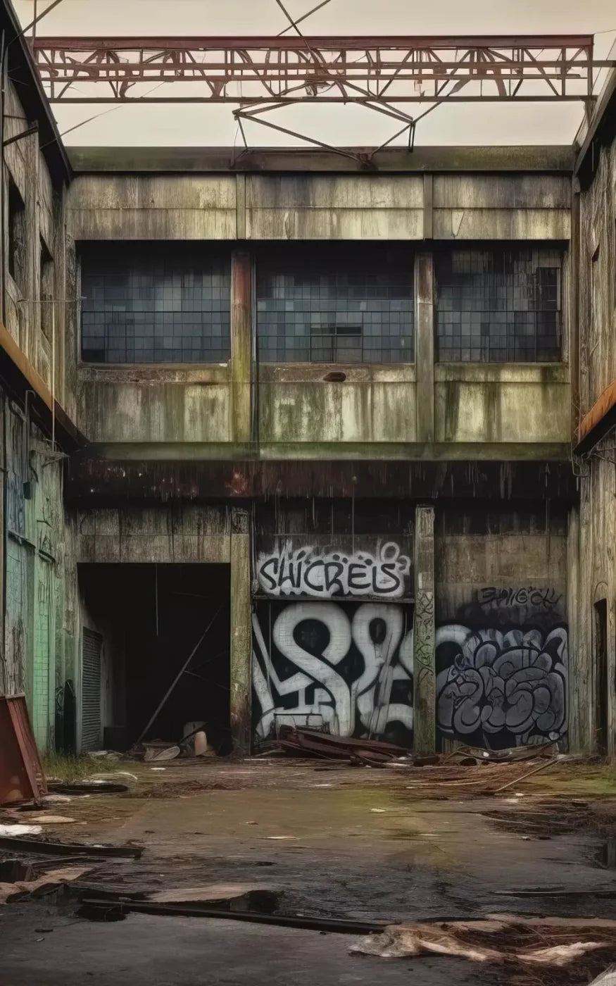 Abandoned Warehouse Ii 9X14 Ultracloth ( 108 X 168 Inch ) Backdrop