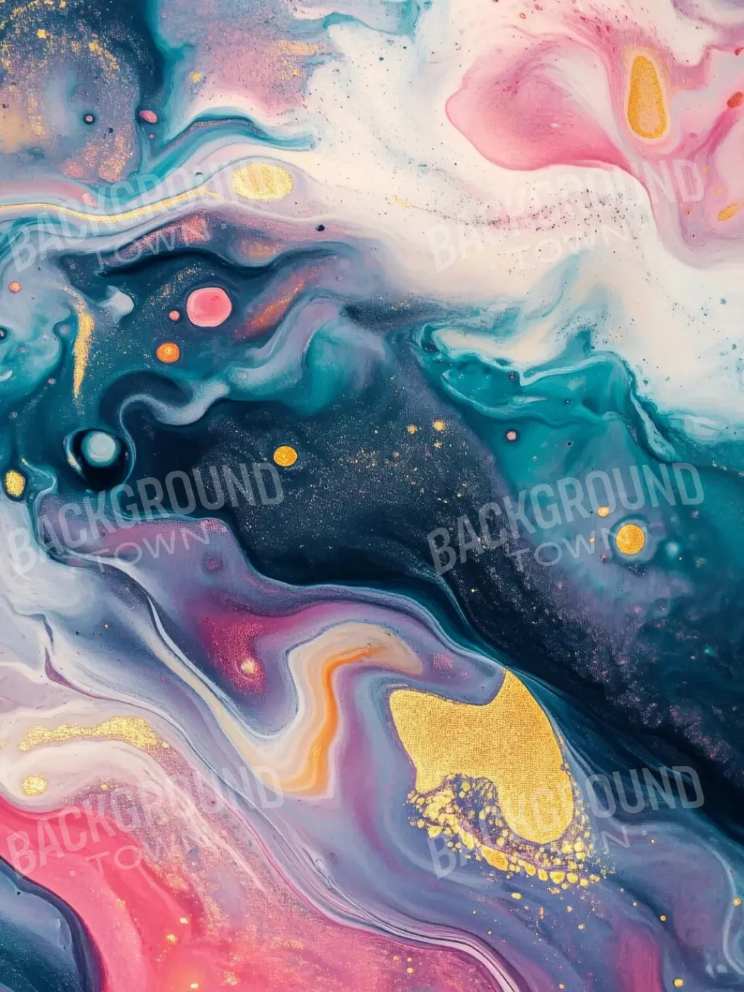 Abstract Art Painting 5’x6’8 Fleece (60 x 80 inch) Backdrop