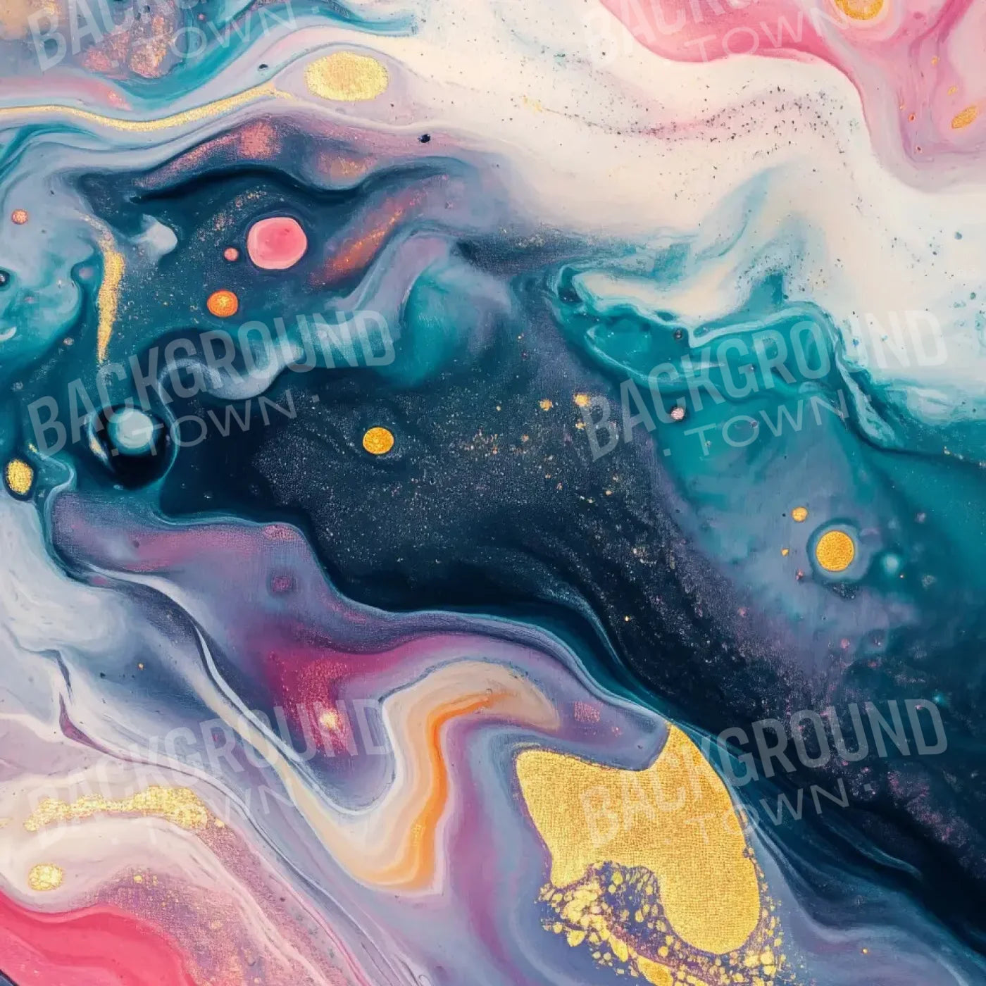 Abstract Art Painting 8’x8’ Fleece (96 x 96 inch) Backdrop