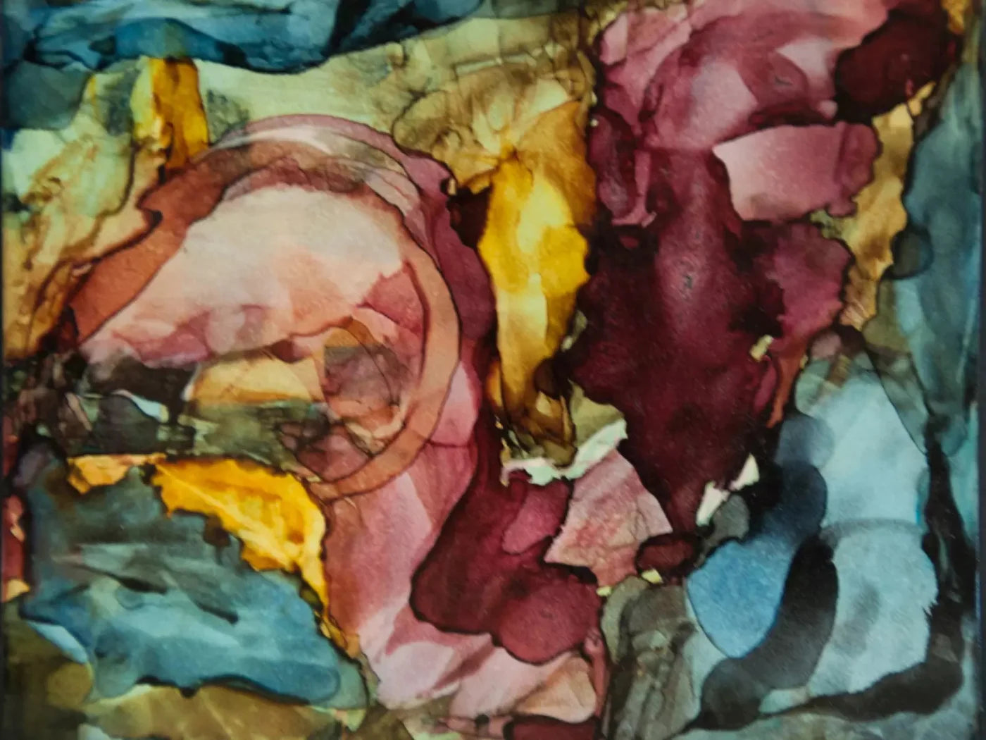 Abstract Flowers 7X5 Ultracloth ( 84 X 60 Inch ) Backdrop