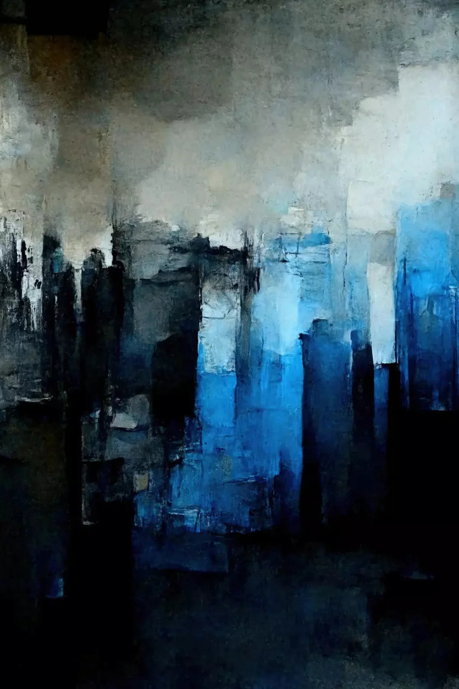 Abstract In Blue 5X76 For Lvl Up Backdrop System ( 60 X 90 Inch )