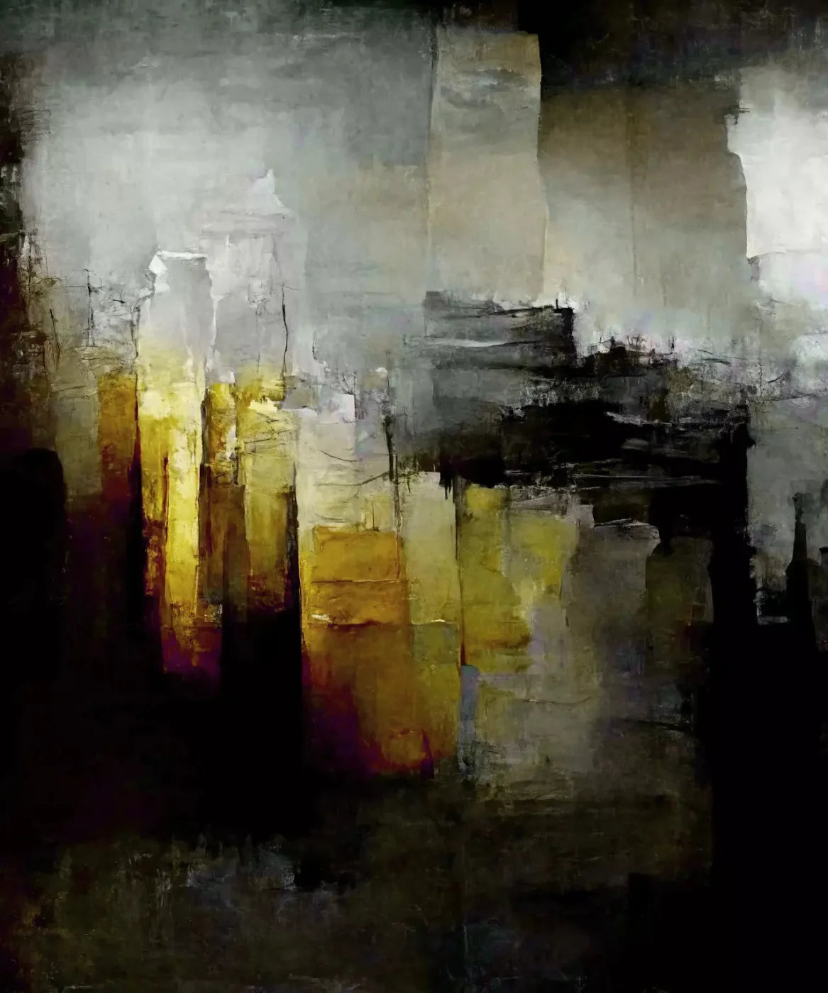 Yellow Urban Grunge Backdrop for Photography