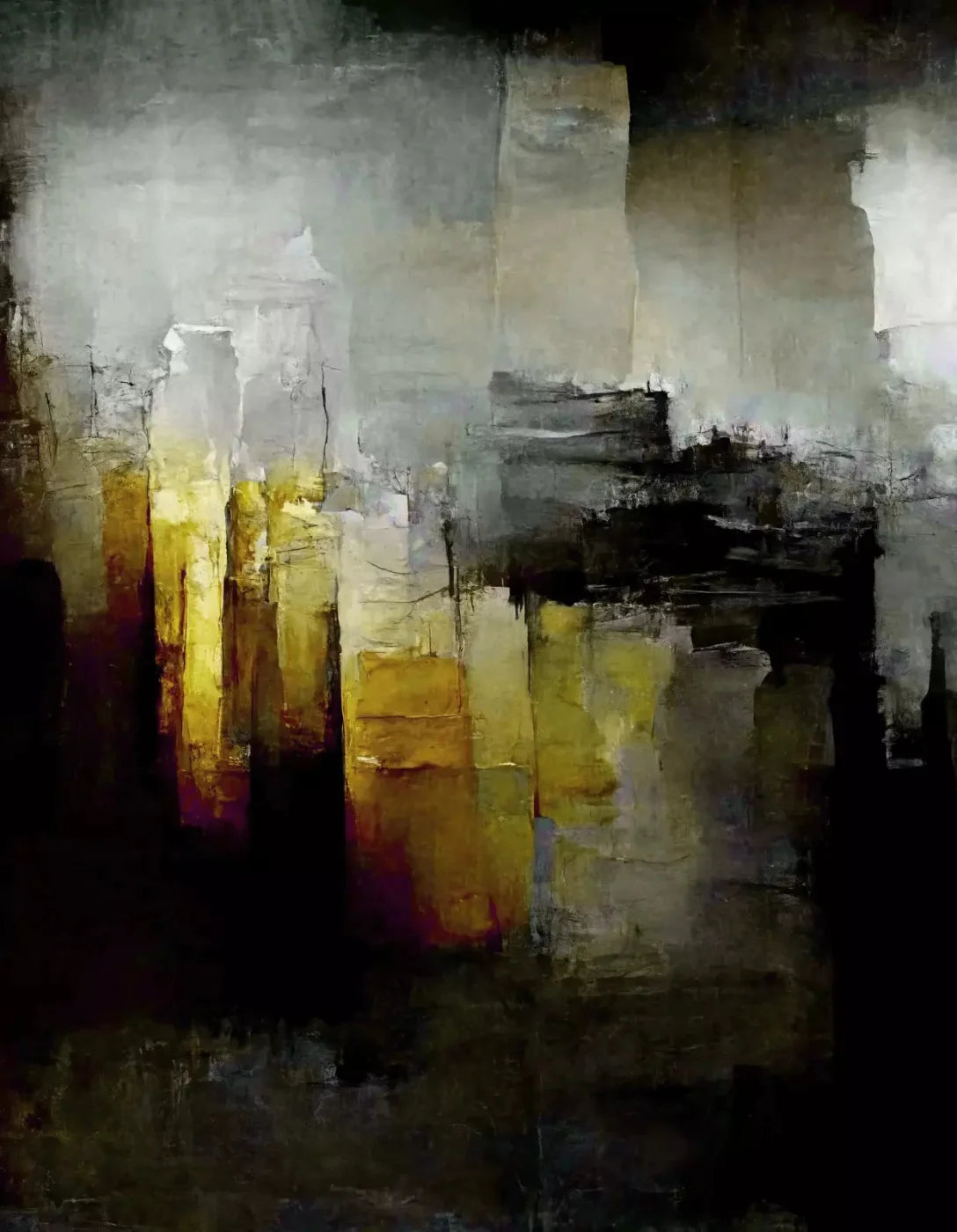 Abstract In Gold 6X8 Fleece ( 72 X 96 Inch ) Backdrop