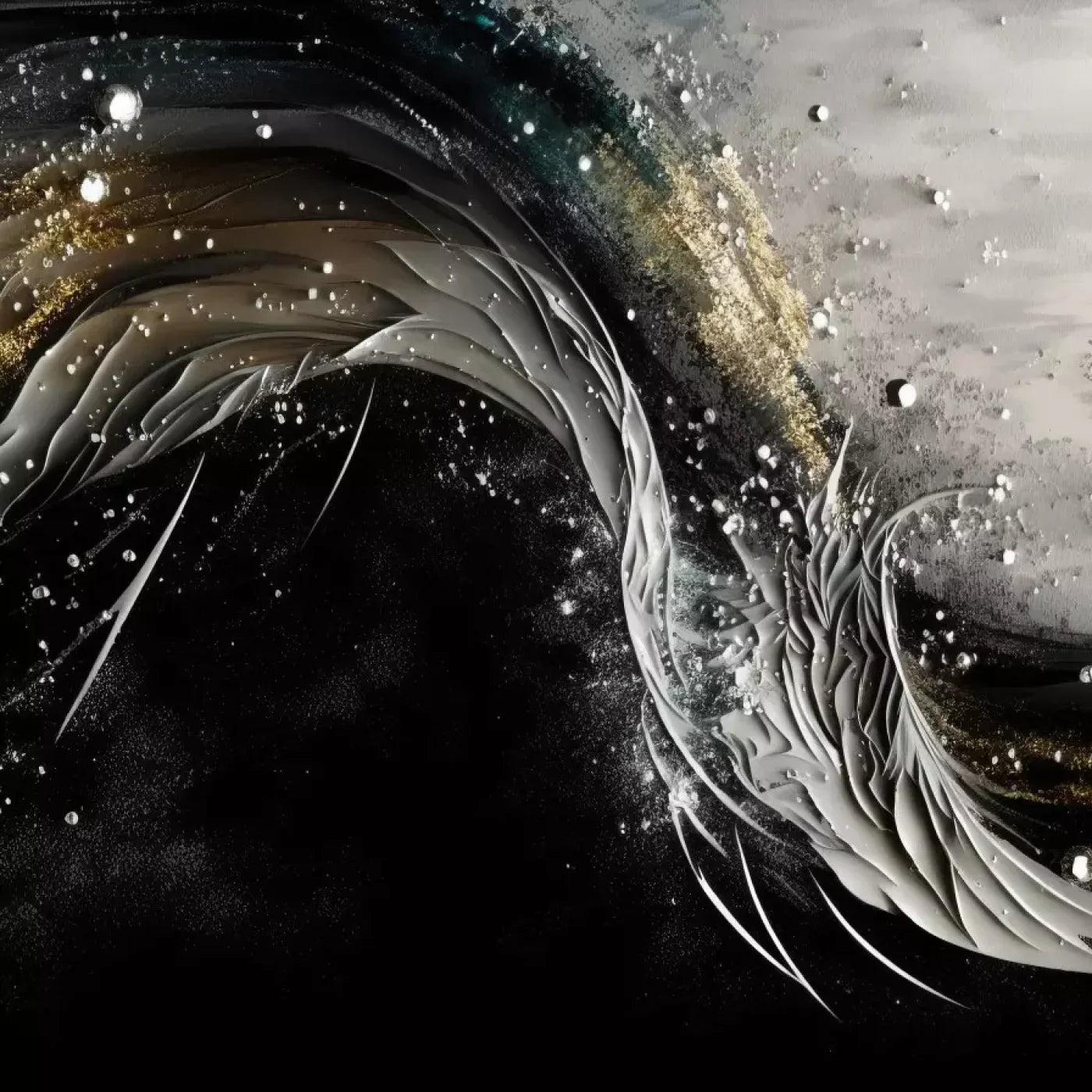 Abstract In Gold And Black H 10X10 Ultracloth ( 120 X Inch ) Backdrop