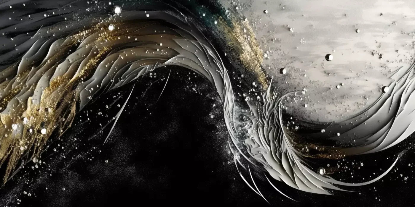Abstract In Gold And Black H 20X10 Ultracloth ( 240 X 120 Inch ) Backdrop