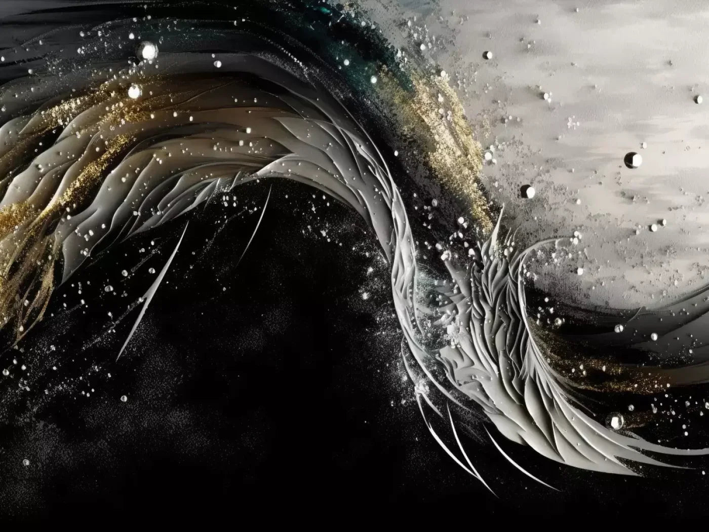 Abstract In Gold And Black H 7X5 Ultracloth ( 84 X 60 Inch ) Backdrop