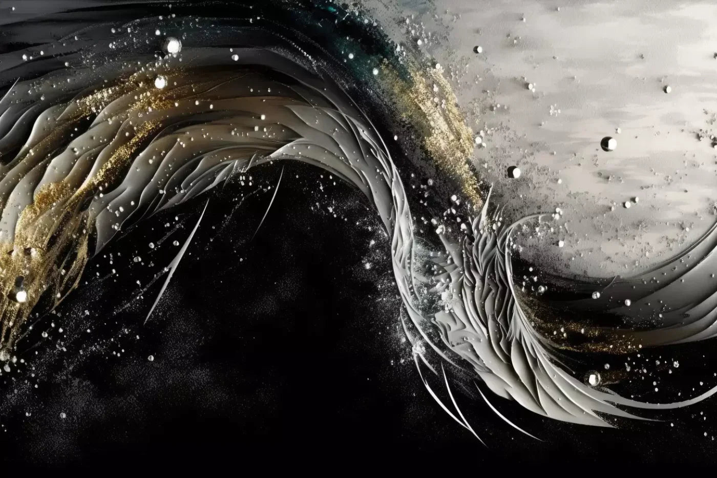 Abstract In Gold And Black H 8X5 Ultracloth ( 96 X 60 Inch ) Backdrop