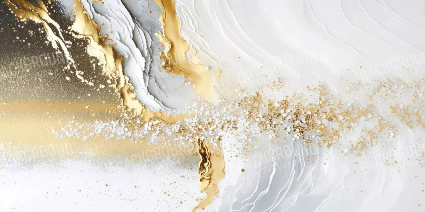 Abstract In Gold And White H 20X10 Ultracloth ( 240 X 120 Inch ) Backdrop