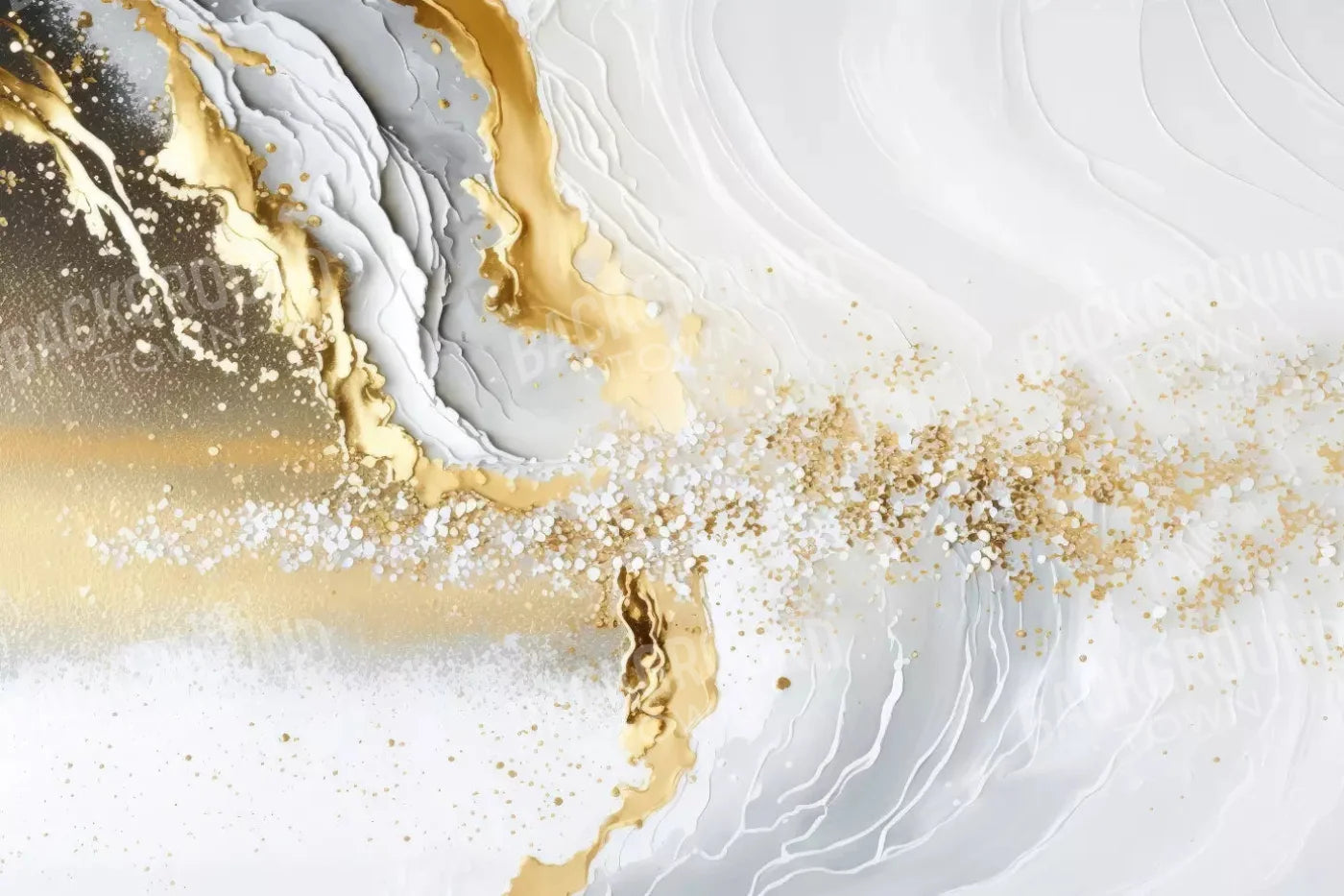 Abstract In Gold And White H 8X5 Ultracloth ( 96 X 60 Inch ) Backdrop
