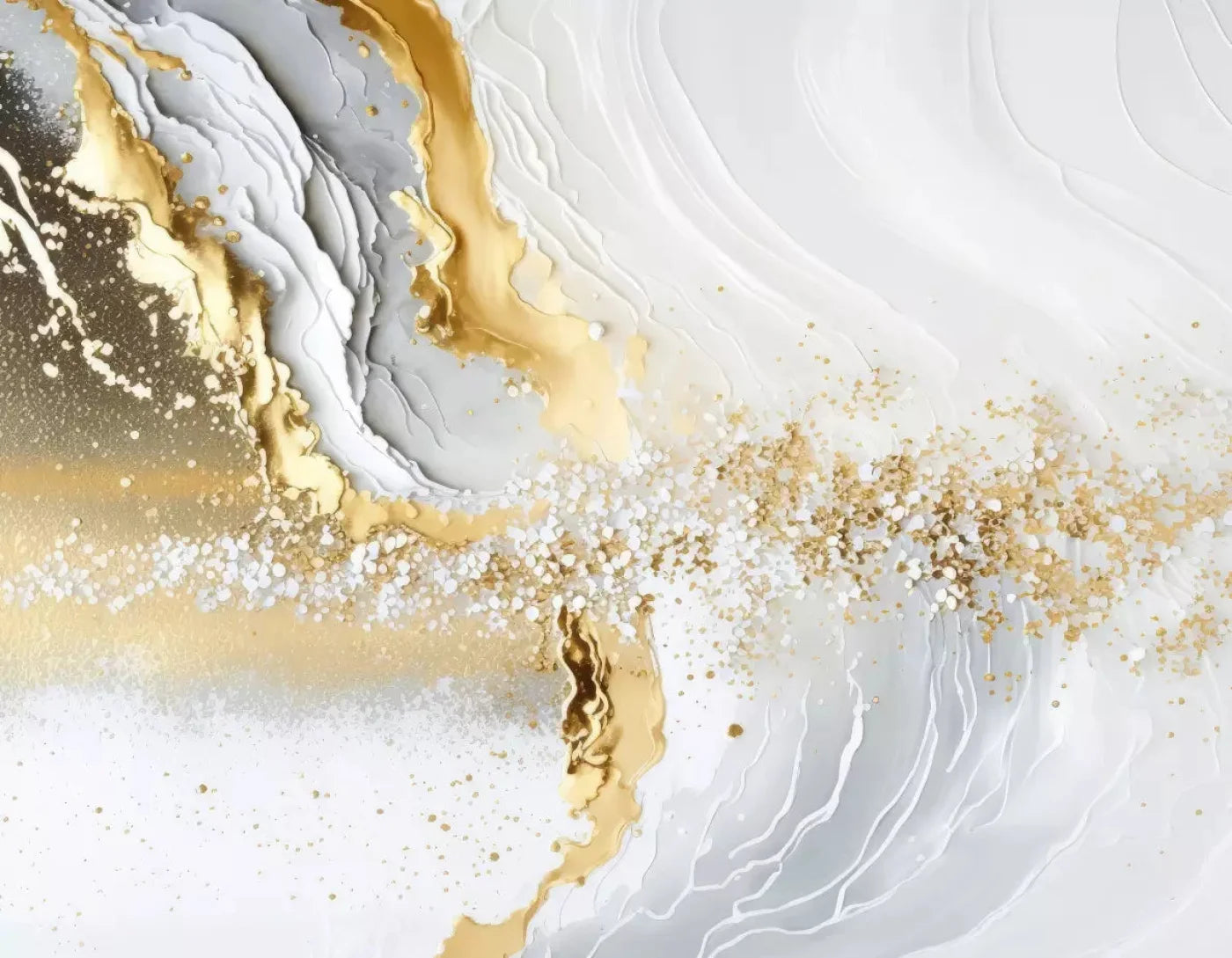 Abstract In Gold And White H 8X6 Fleece ( 96 X 72 Inch ) Backdrop