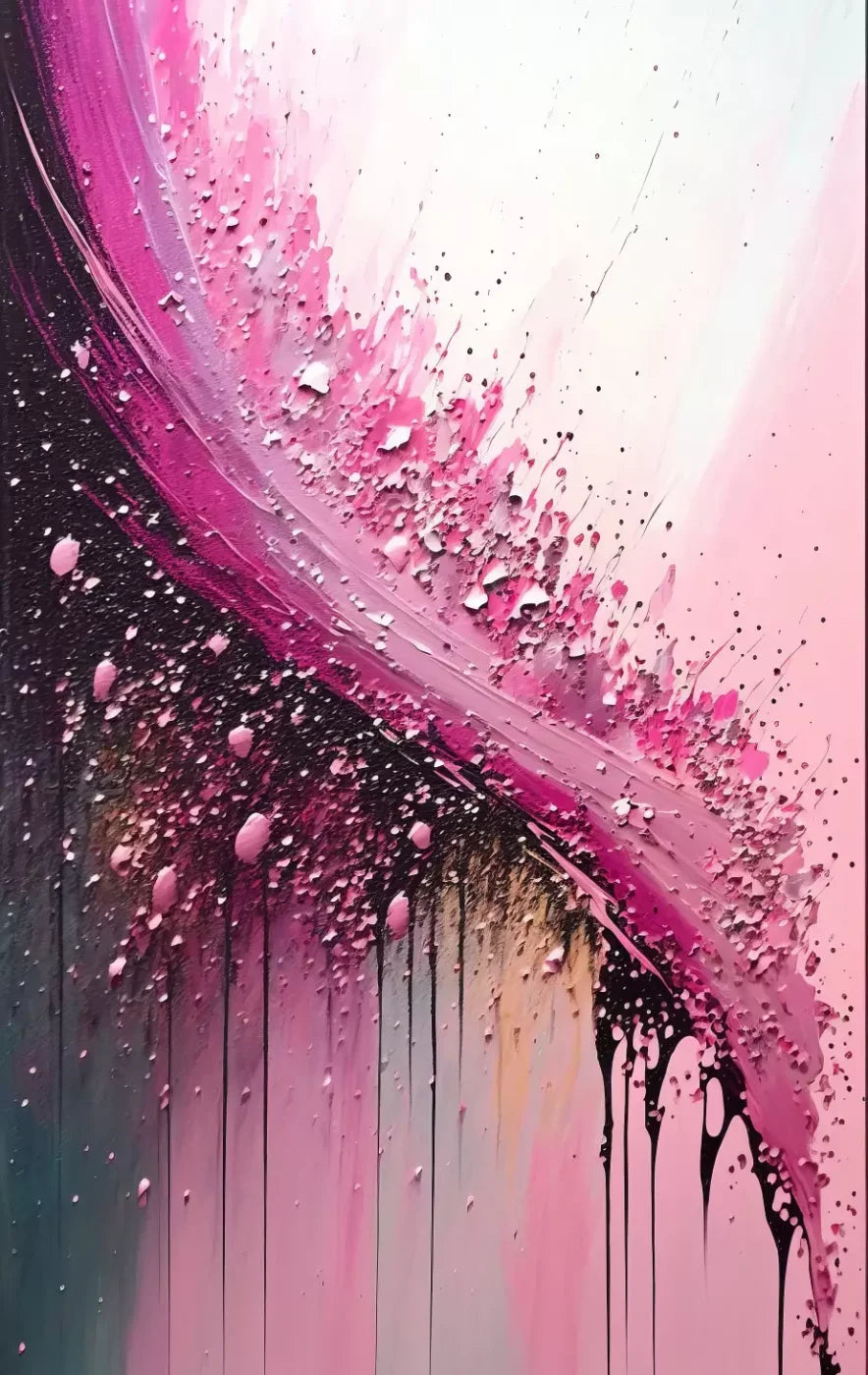 Abstract In Hot Pink 10X16 Ultracloth ( 120 X 192 Inch ) Backdrop