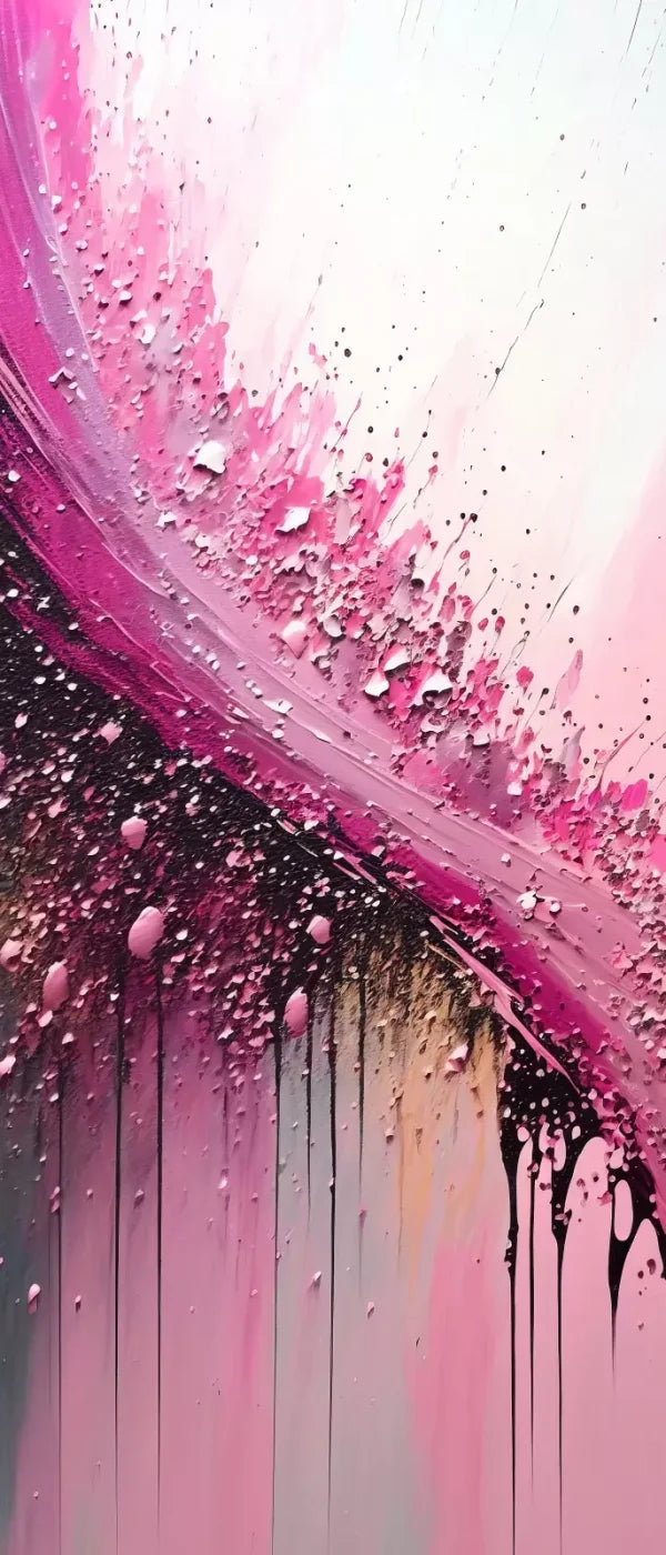 Abstract In Hot Pink 5X12 Ultracloth For Westcott X-Drop ( 60 X 144 Inch ) Backdrop