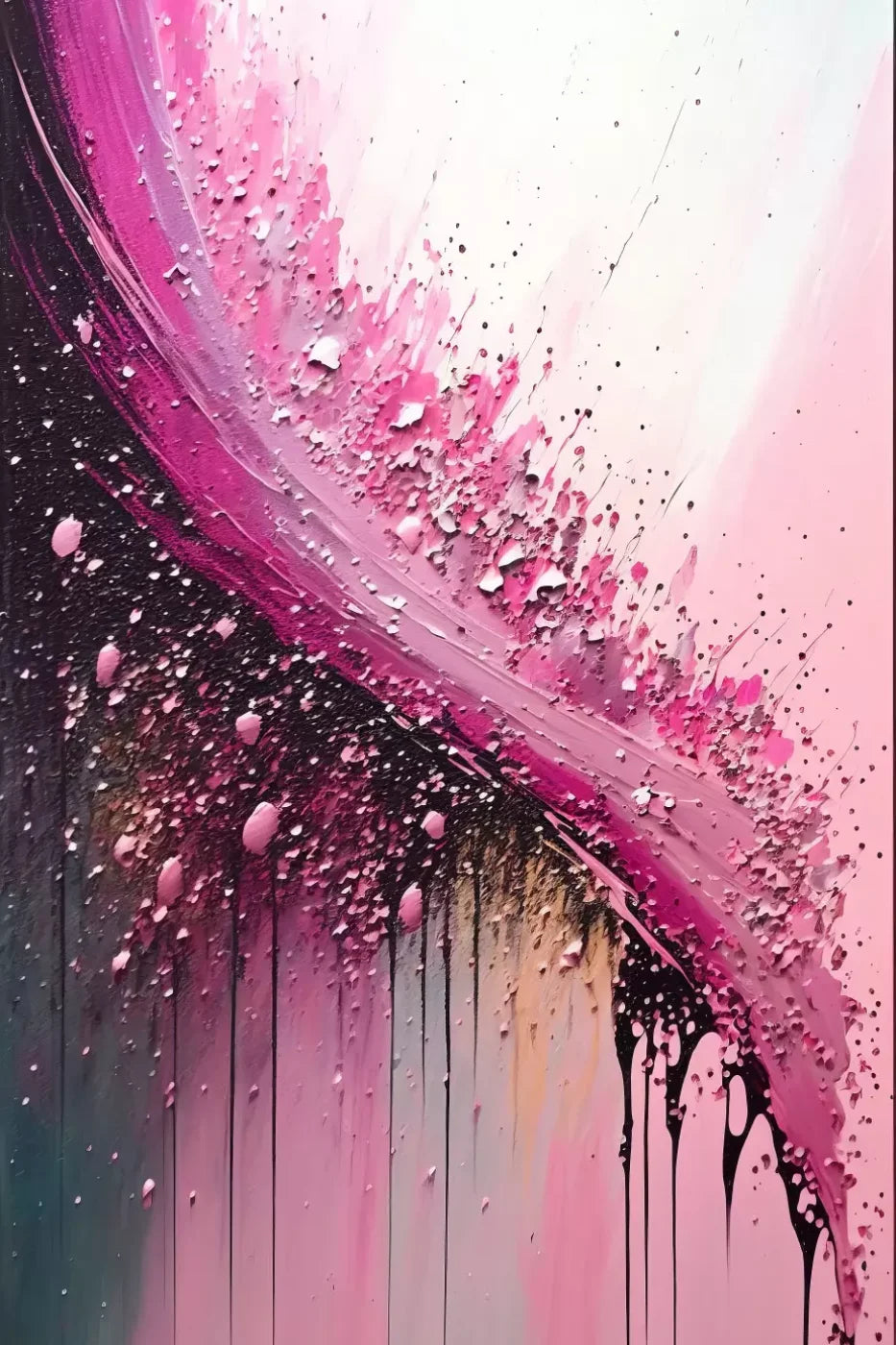 Abstract In Hot Pink 5X8 Ultracloth ( 60 X 96 Inch ) Backdrop