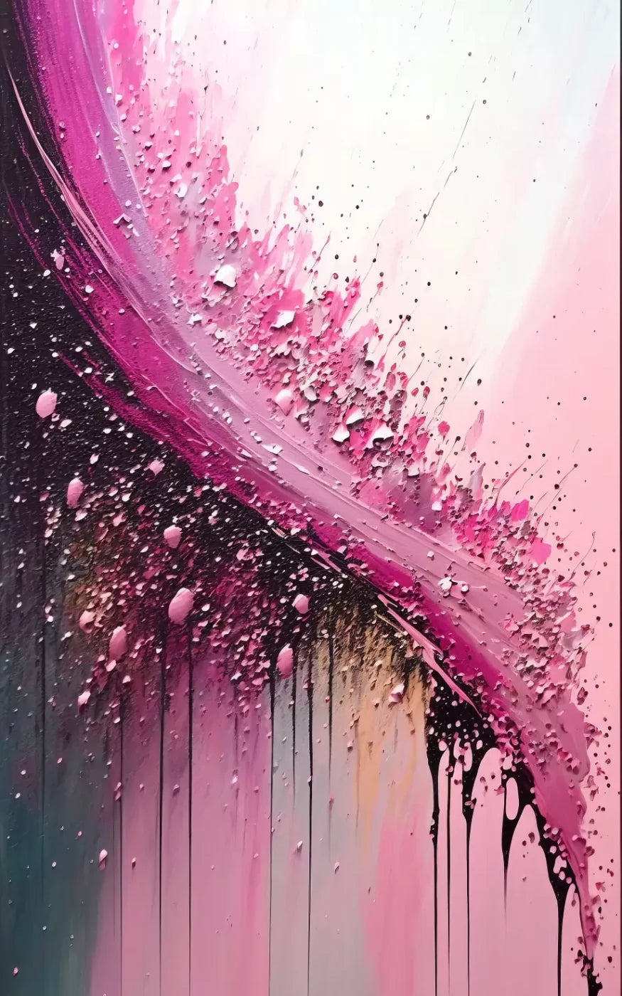 Abstract In Hot Pink 9X14 Ultracloth ( 108 X 168 Inch ) Backdrop