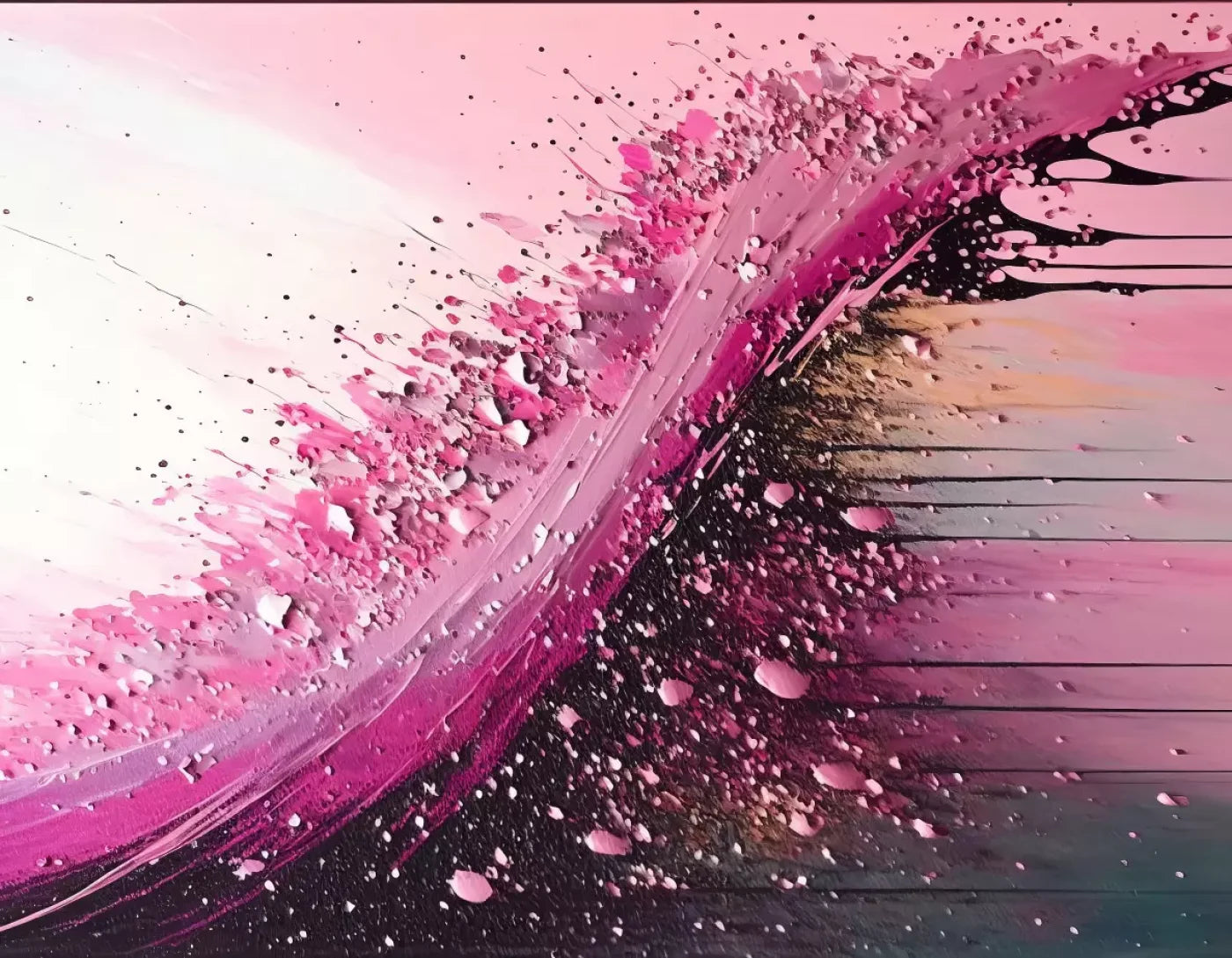 Abstract In Hot Pink H 8X6 Fleece ( 96 X 72 Inch ) Backdrop