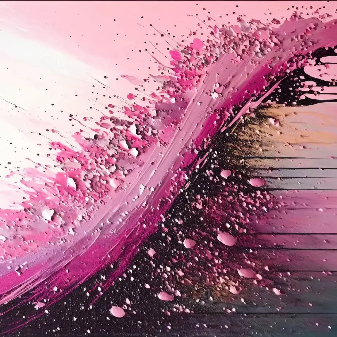 Abstract In Hot Pink H 8X8 Fleece ( 96 X Inch ) Backdrop