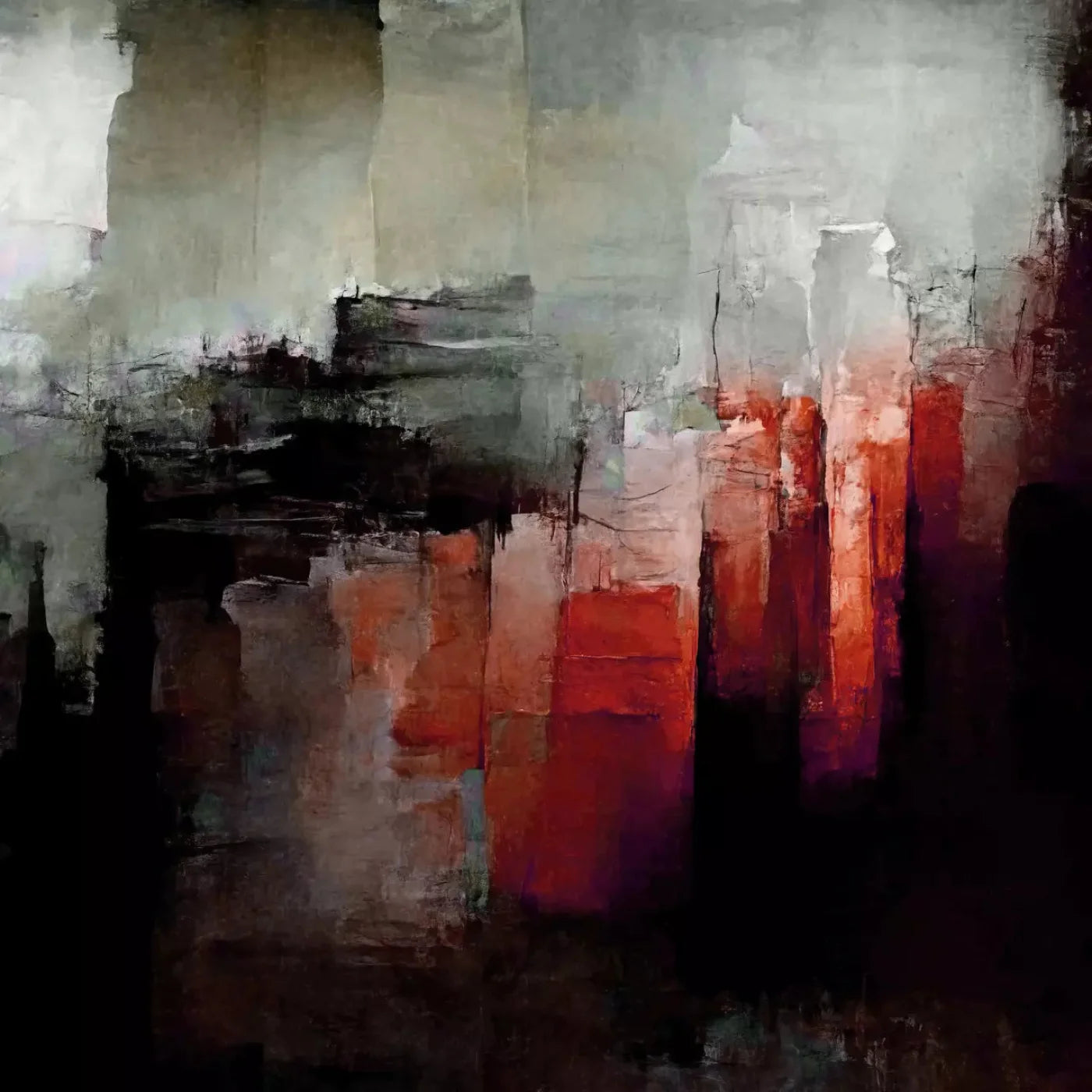 Abstract In Red 10X10 Ultracloth ( 120 X Inch ) Backdrop