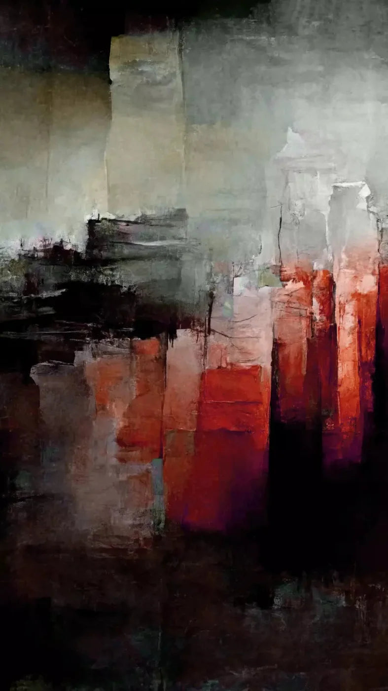 Abstract In Red 8X14 Ultracloth ( 96 X 168 Inch ) Backdrop
