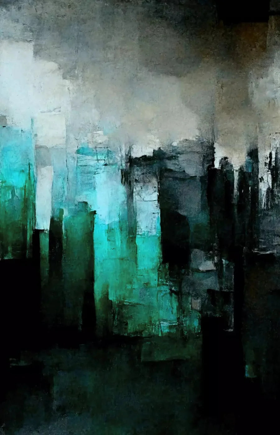 Abstract In Green 8X12 Ultracloth ( 96 X 144 Inch ) Backdrop