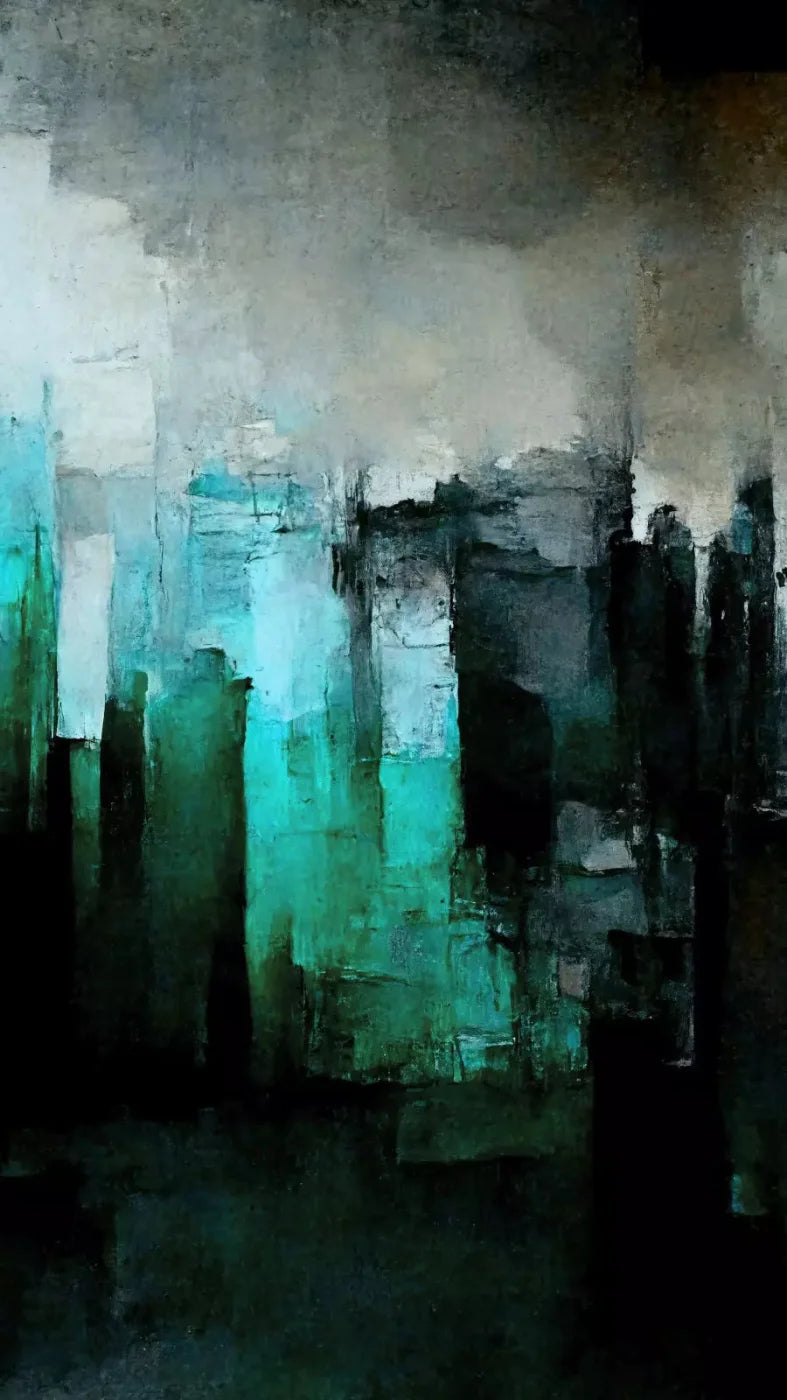 Abstract In Green 8X14 Ultracloth ( 96 X 168 Inch ) Backdrop