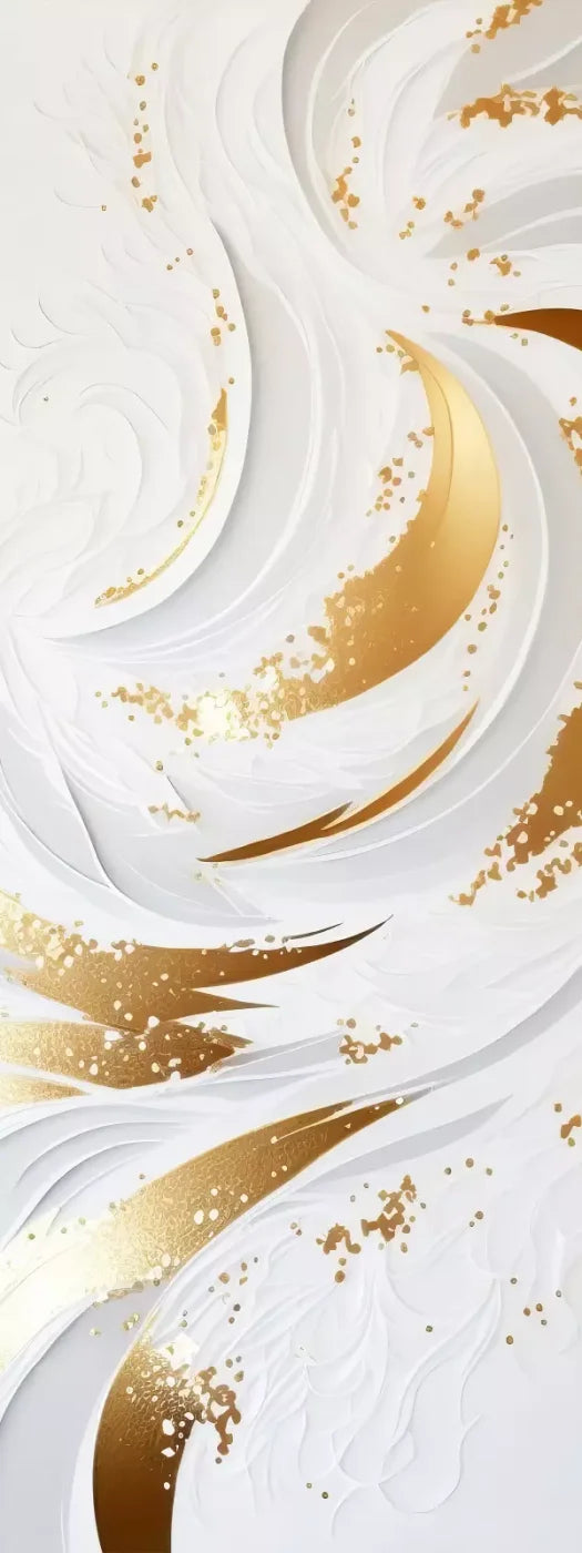 Abstract Swirl In White And Gold 8X20 Ultracloth ( 96 X 240 Inch ) Backdrop