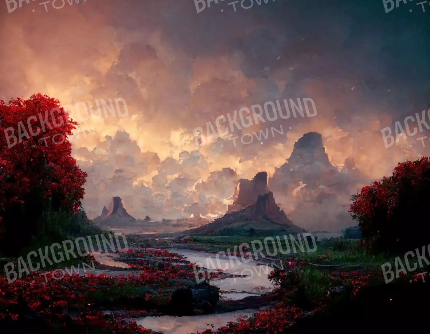 Abundance 8X6 Fleece ( 96 X 72 Inch ) Backdrop