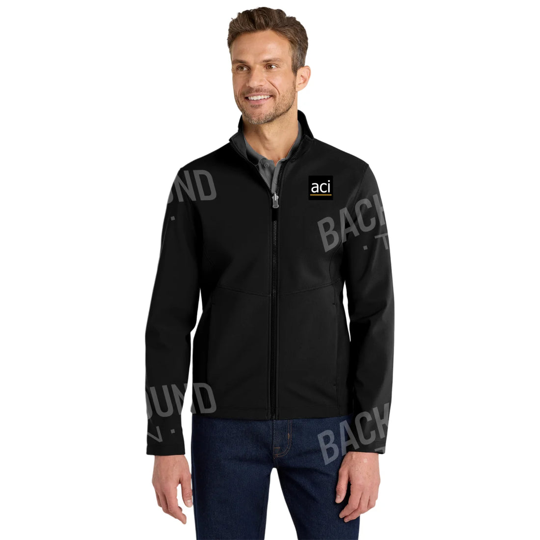 ACI Embroidered Soft Shell Jacket - Port Authority® Men’s Collection XS / Deep Black Outerwear