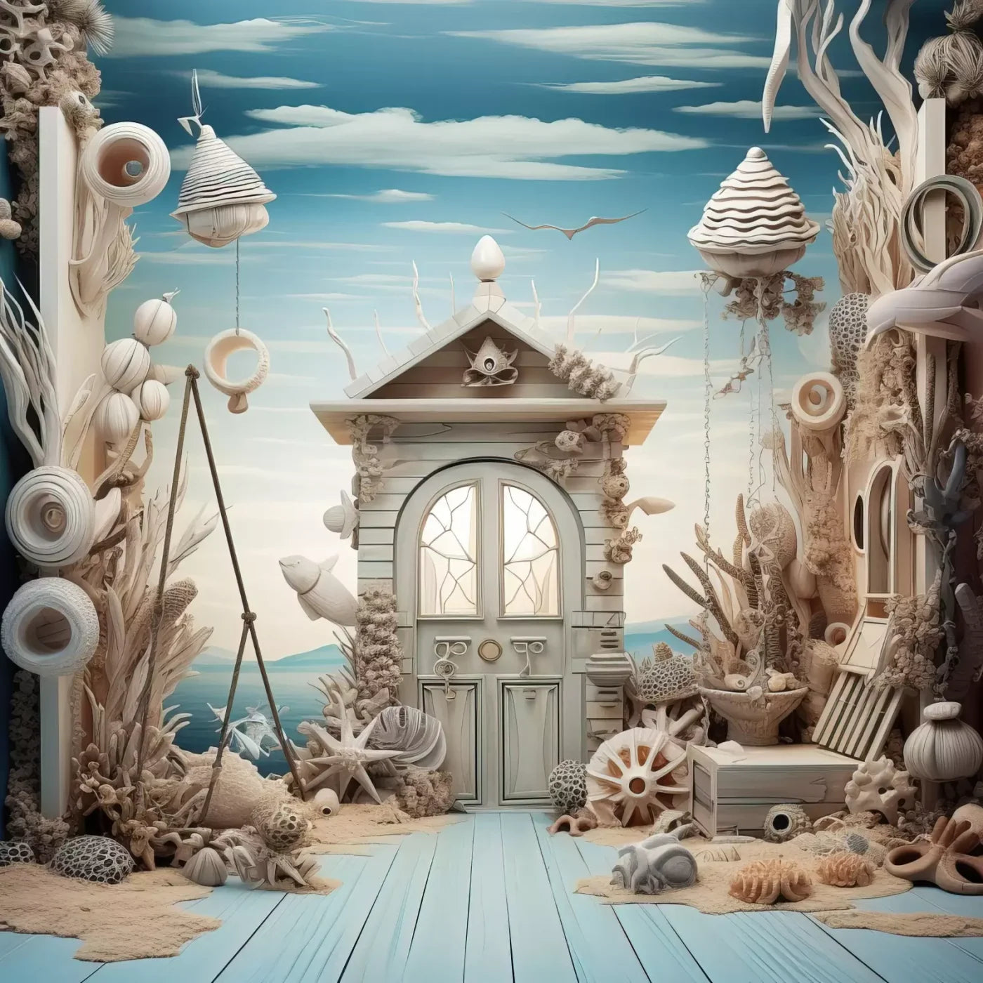Ahoy Iii 8’X8’ Fleece (96 X Inch) Backdrop