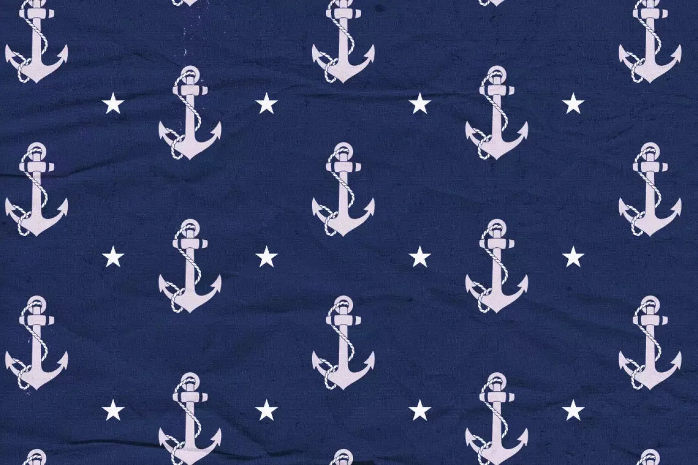 Anchors Away Blue 5X4 Rubbermat Floor ( 60 X 48 Inch ) Backdrop