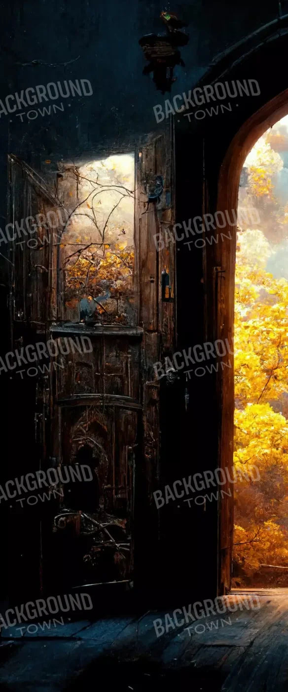 Ancient Autumn Doorway 5’X12’ Ultracloth For Westcott X-Drop (60 X 144 Inch) Backdrop
