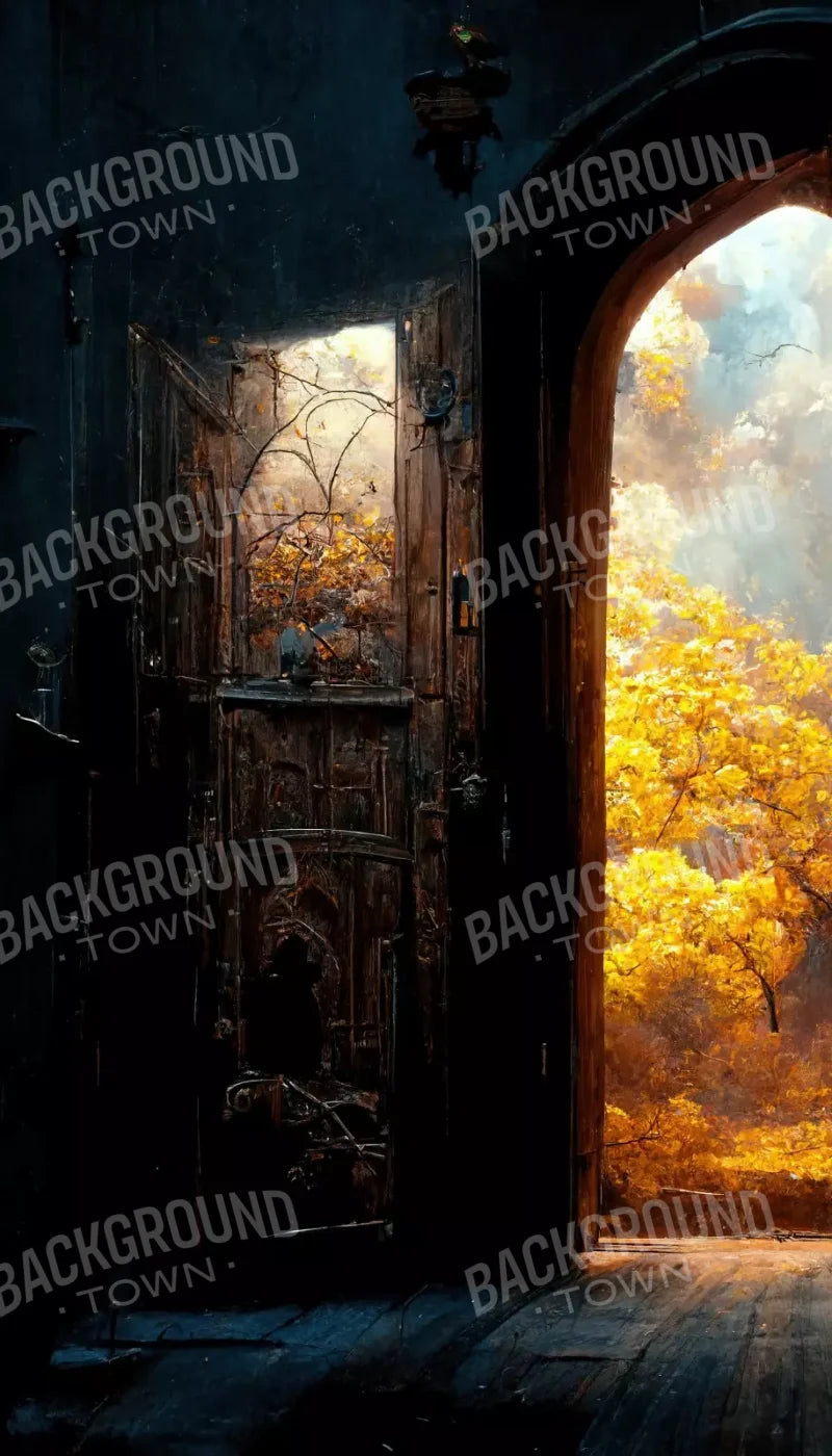 Ancient Autumn Doorway 8’X14’ Ultracloth (96 X 168 Inch) Backdrop
