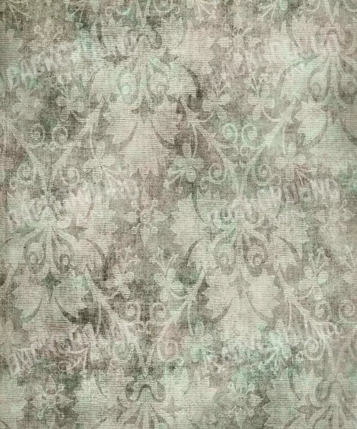 Green Damask Backdrop for Photography
