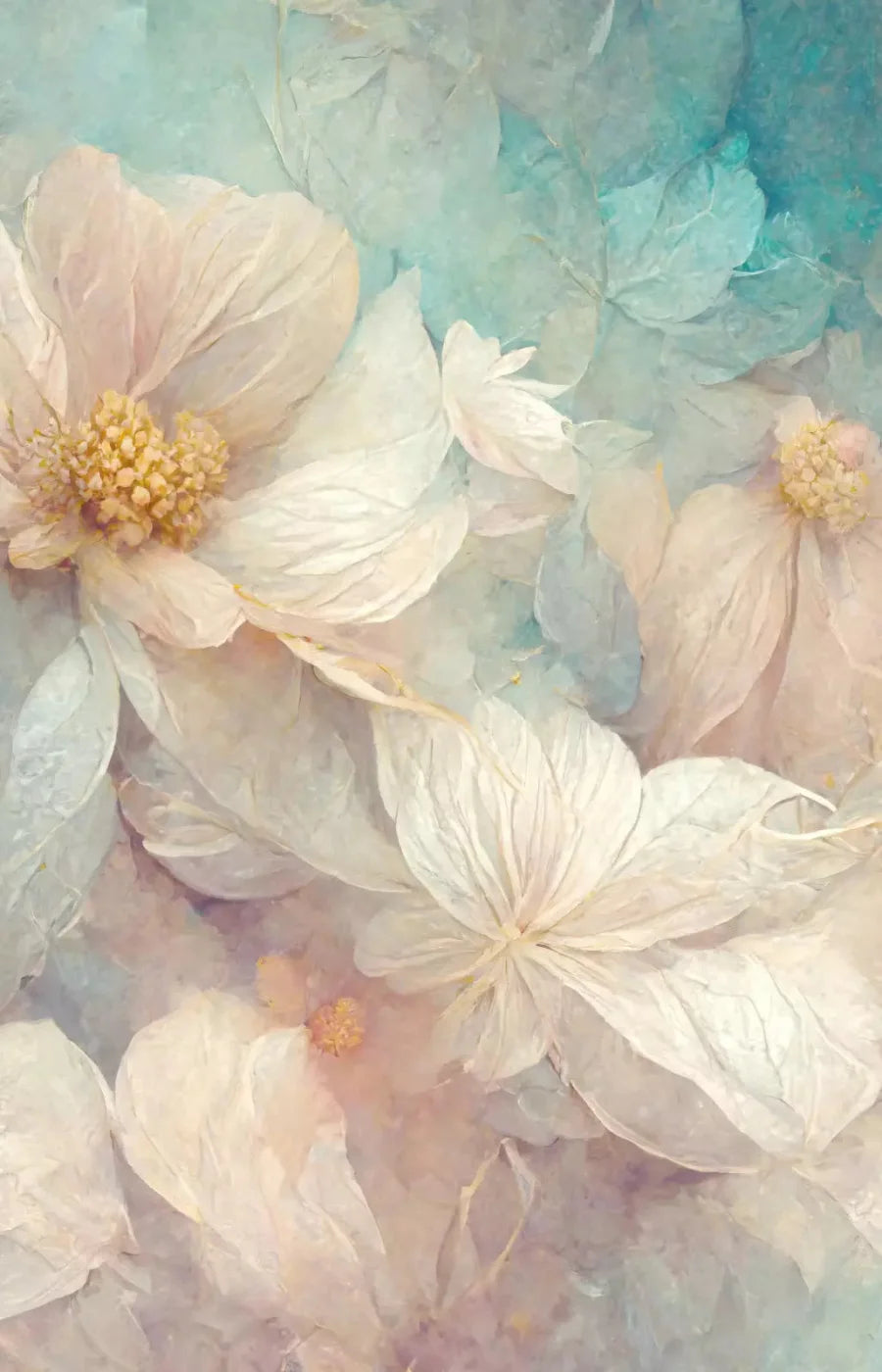 Angel Flowers 1 8X12 Ultracloth ( 96 X 144 Inch ) Backdrop