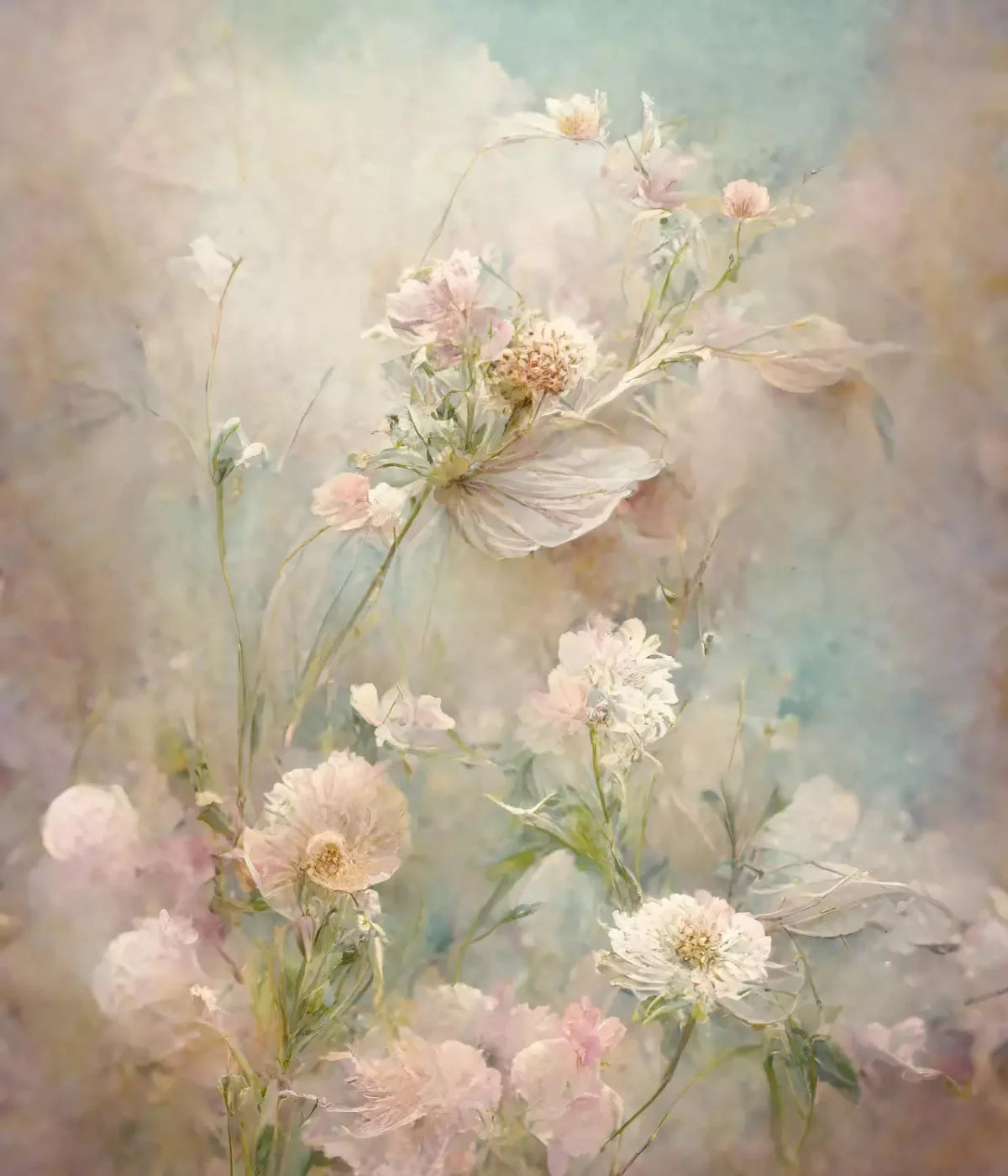 Angel Flowers 3 10X12 Ultracloth ( 120 X 144 Inch ) Backdrop