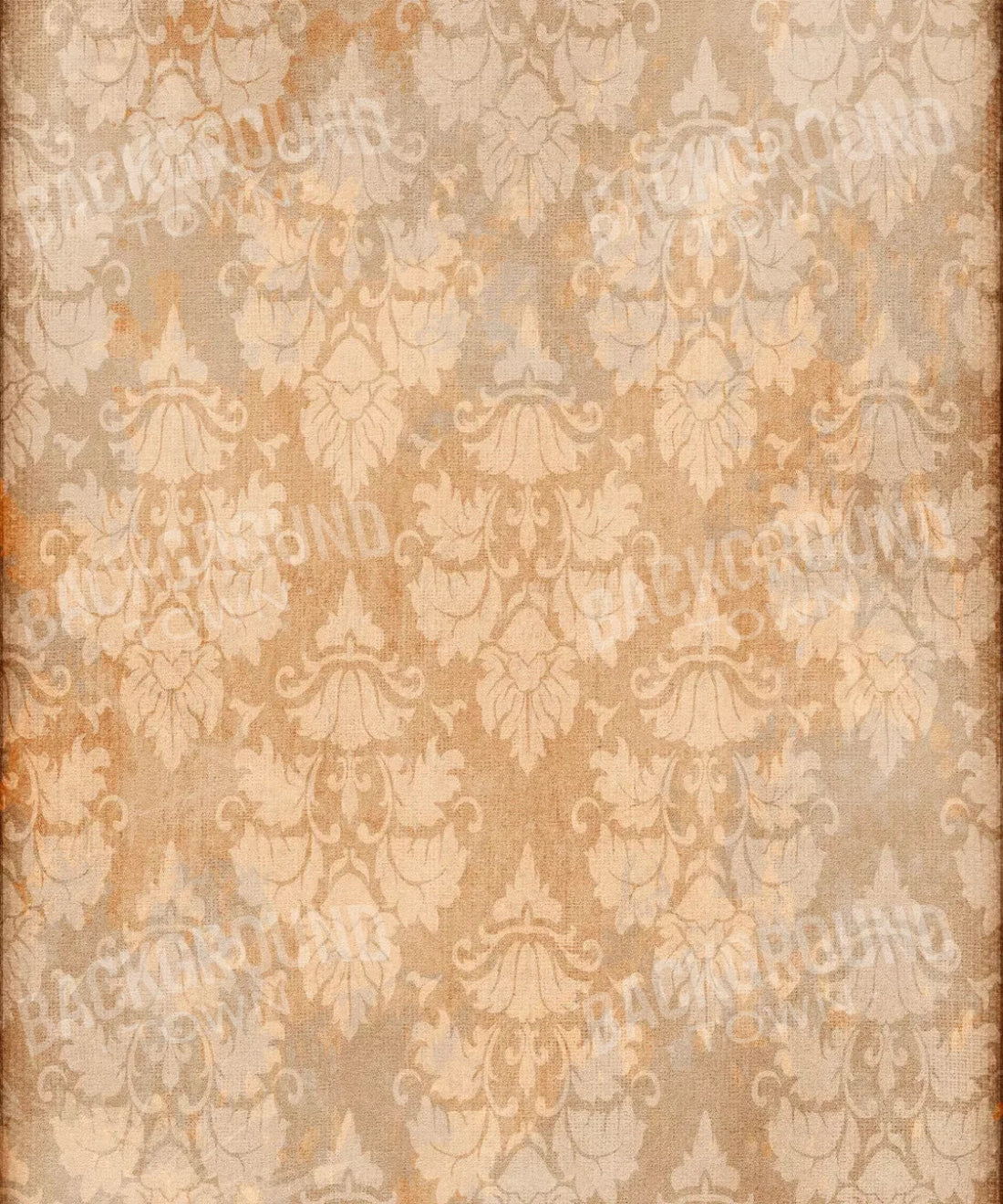 Orange Damask Backdrop for Photography