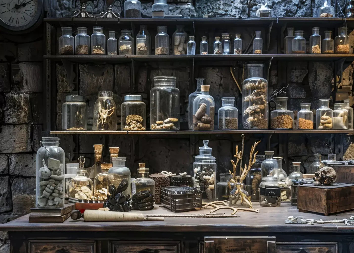 Apothecary 7’X5’ Ultracloth (84 X 60 Inch) Backdrop