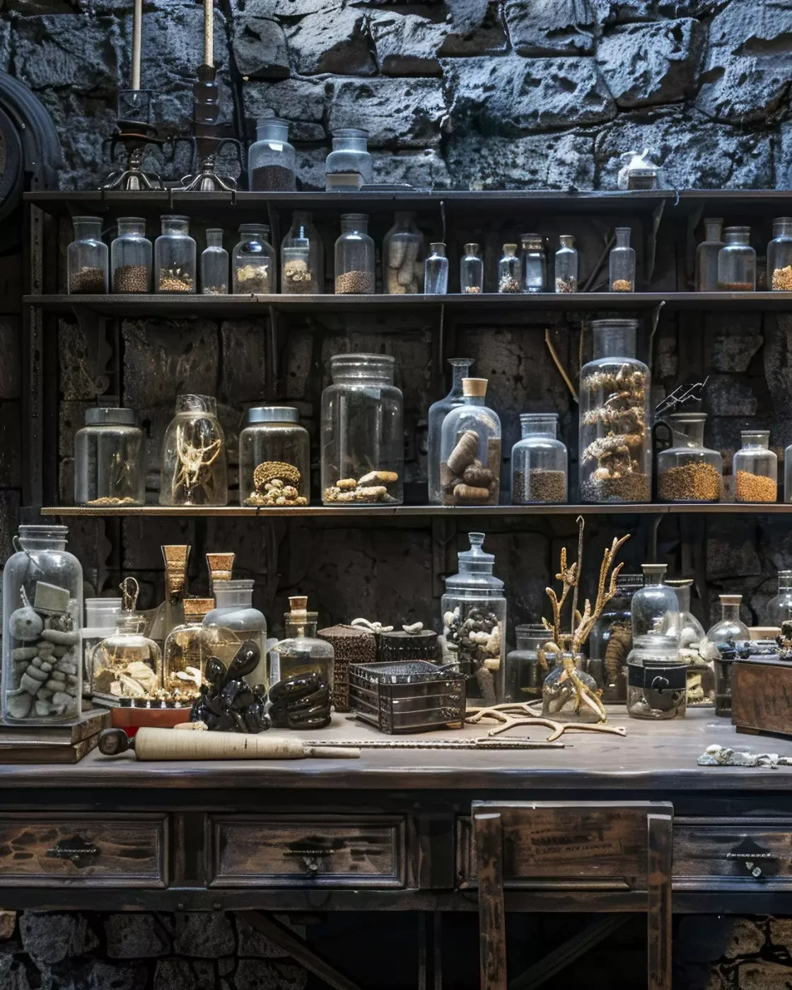 Apothecary 8’X10’ Fleece (96 X 120 Inch) Backdrop