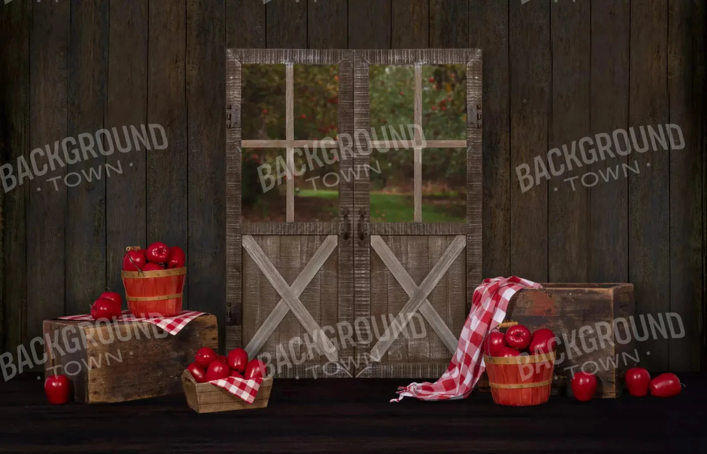 Apple House 12X8 Ultracloth ( 144 X 96 Inch ) Backdrop