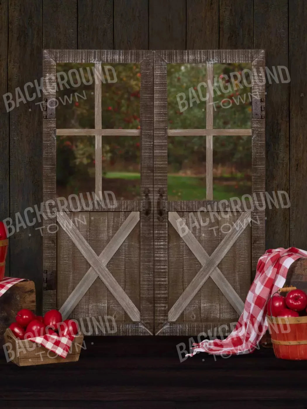Apple House 8X10 Fleece ( 96 X 120 Inch ) Backdrop