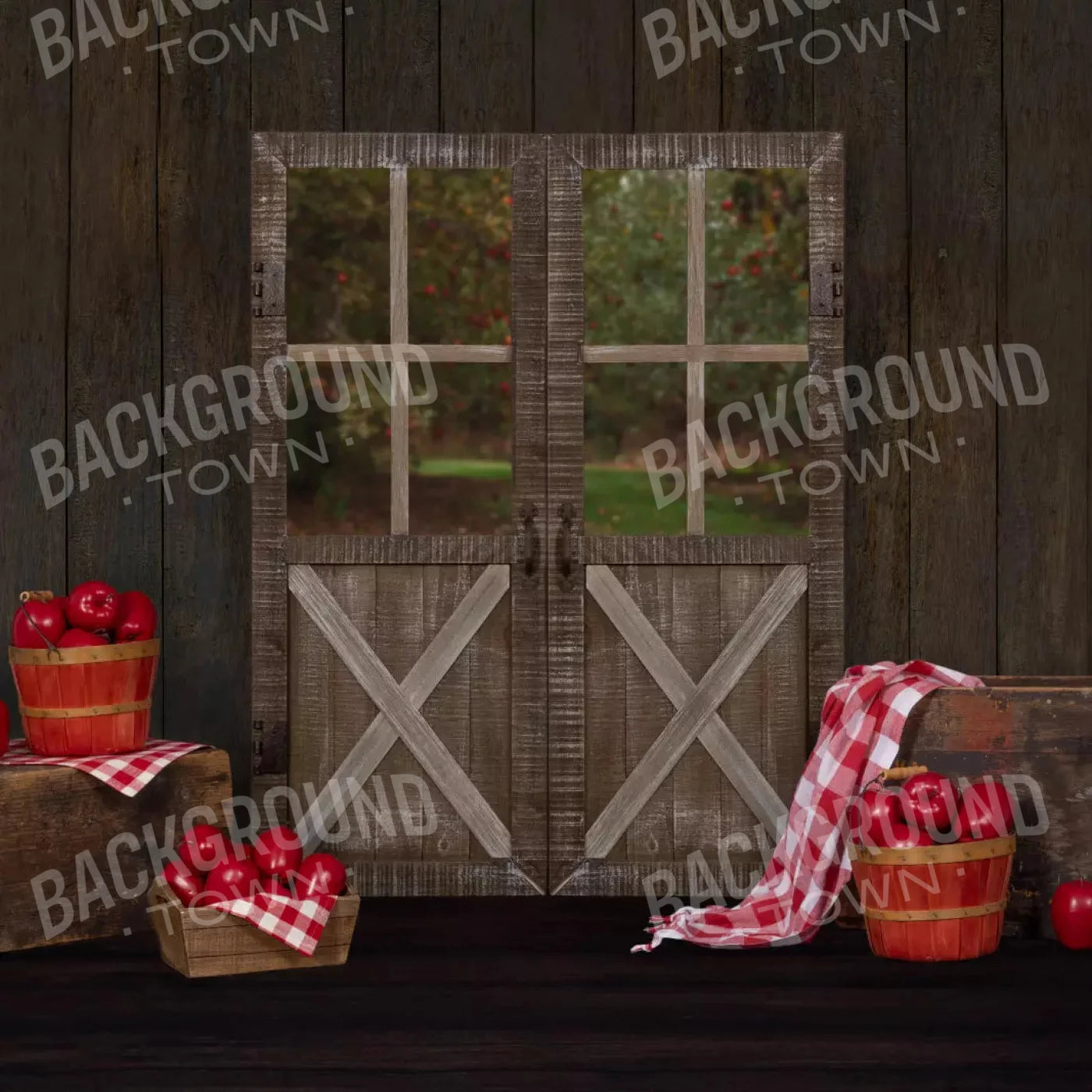 Apple House 8X8 Fleece ( 96 X Inch ) Backdrop