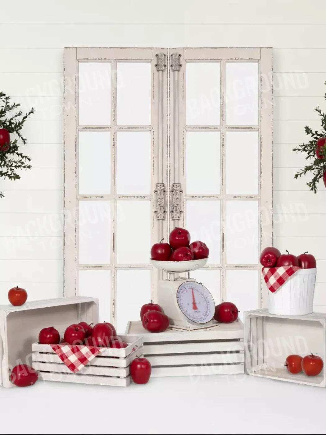 Apple Pickin 8X10 Fleece ( 96 X 120 Inch ) Backdrop