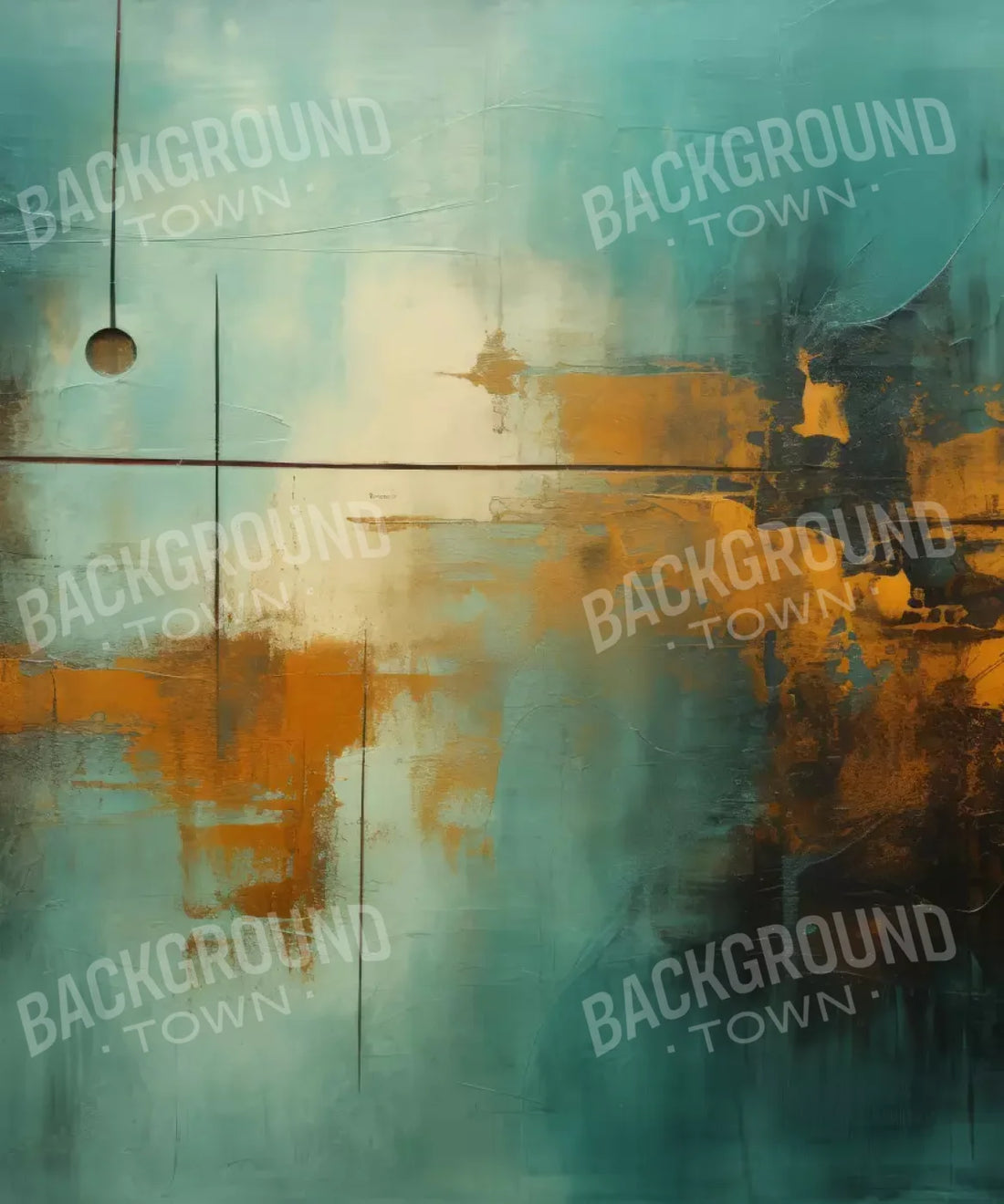 Green, Orange Backdrop for Photography