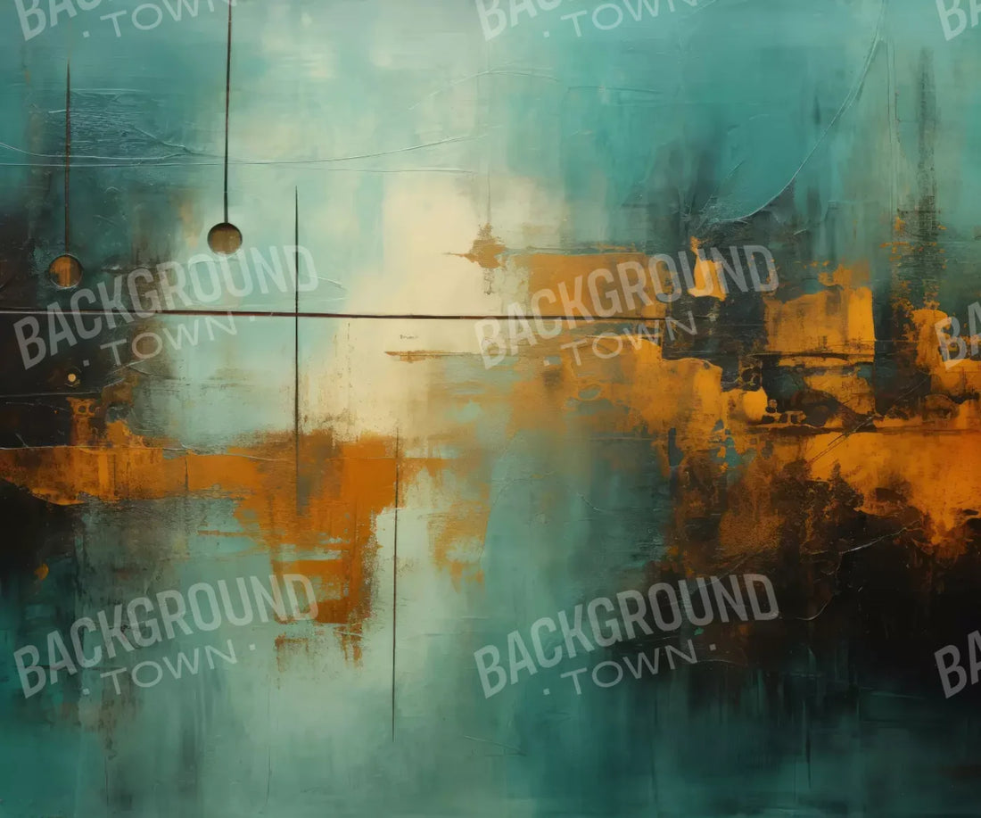 Aqua Geo 5’X4’2 Fleece (60 X 50 Inch) Backdrop